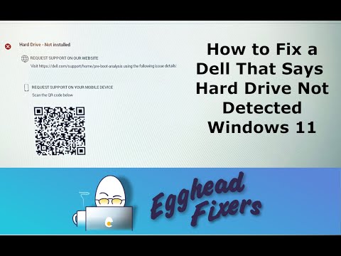 How to Fix a Dell That Says Hard Drive Not Installed on a Windows 11 Computer