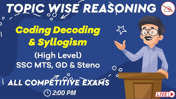 Topic Wise Reasoning | Coding Decoding, Syllogism | All Competitive Exams | Kuldeep Mahendras | 2 pm