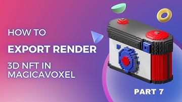 How to export render 3d NFT in magicavoxel | High Resolution NFT Export