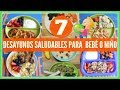 7 desayunos saludables para tu bebé o TODDLERS|Breakfast ideas for toddlers &baby|RECETA PARA BEBES|