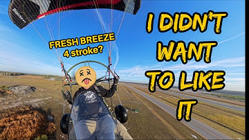 4 Stroke Paramotor test flight. I didn