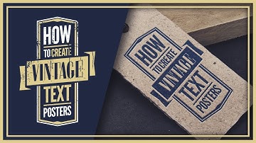 Create Vintage Text Posters with inkscape