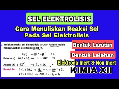 Video: Selama elektrolisis kation masuk ke?