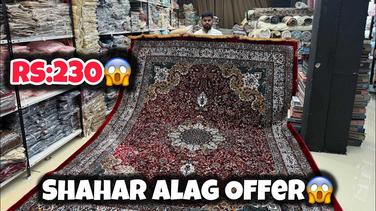 SHAHAR ALAG OFFER || Rs:230😱” Carpets,Ghaleen,Sofa Cover,Pillows,Chair Cover,Bedsheets 