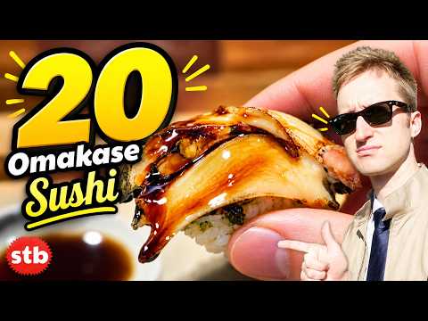 20 WILD Sushi Pieces at Omakase Sushi Bar in Kamakura, Japan // REDUX