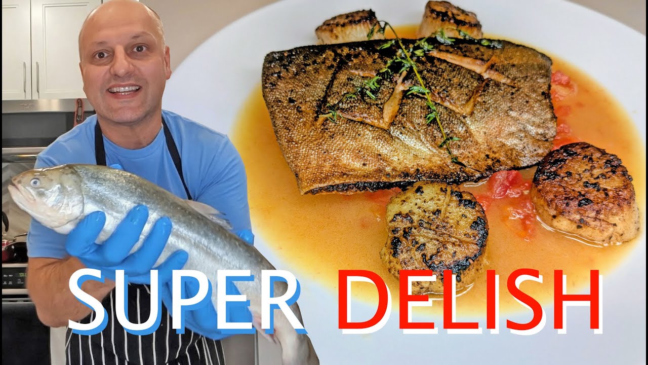 Arctic Char & Hokkaido Scallops with Truffle Shrimp Broth 