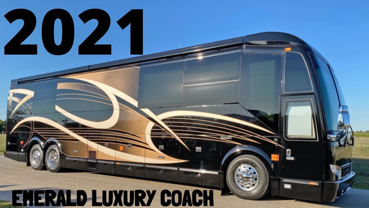 TOUR OF 2021 PREVOST EMERALD LUXURY COACH YouTube