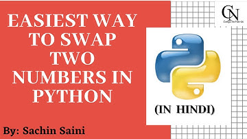 Swap two numbers python program easiest method(In Hindi) | Swap two variables without third variable