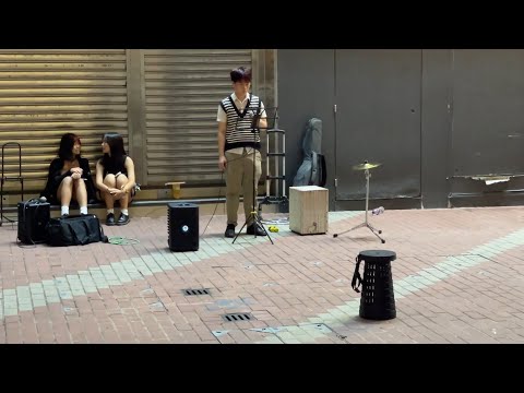Busking旺角銀行中心E2出口@MC 張天賦_小心地滑+周興哲_摯友-Cover By BamBoo|20240717
