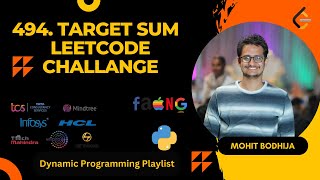 494. Target Sum || LeetCode Challange || Python Programming