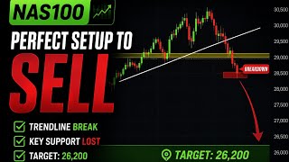 NAS100 Breakdown Confirmed | Target: 26,200 📉
