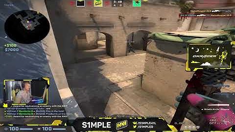 S1mple INSANE AWP ACE on Mirage