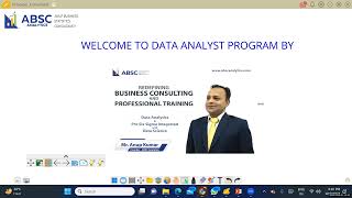 FREE DATA SCIENCE PROGRAM- Session 9 Introduction to Data Analyst Prog Oct 9