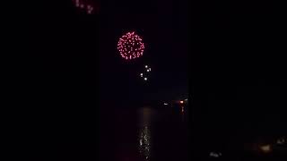 Bognor Regis In Uk In August 29Th 2021 Bank Holiday Weekend Fireworks Display