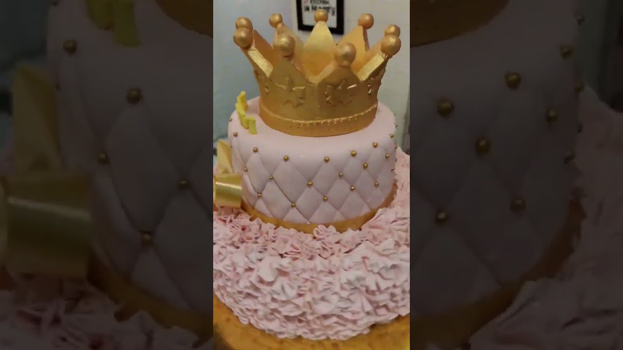 king crown 👑 theme cake with fondant 3d cake 