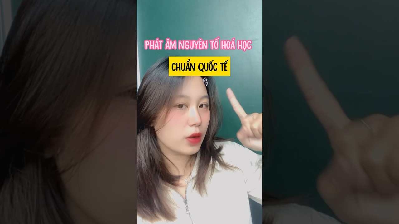 Cách phát âm bảng tuần hoàn hoá học chuẩn quốc tê #hocmaibook - youtube