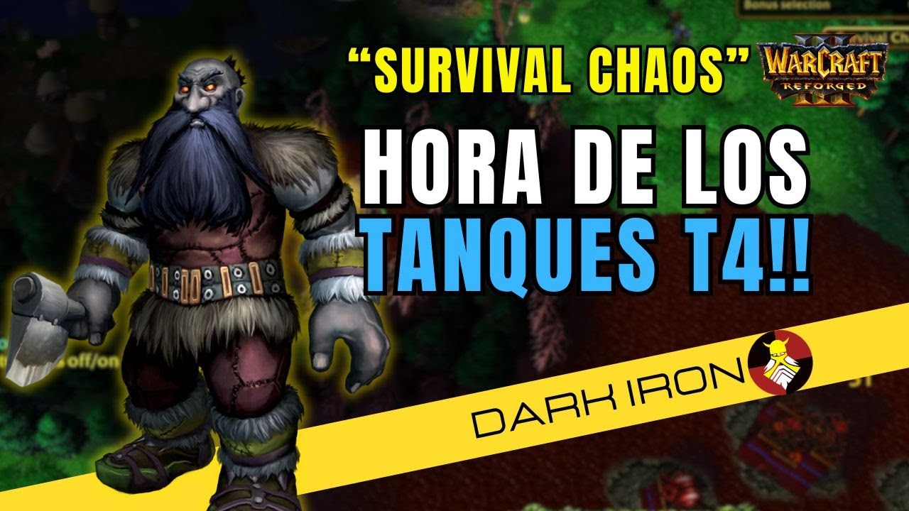 Se FARMEAN a 1 JUGADOR IZI | Warcraft 3 Survival Chaos (DARK IRON)