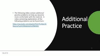 Module 12 Additional Practice