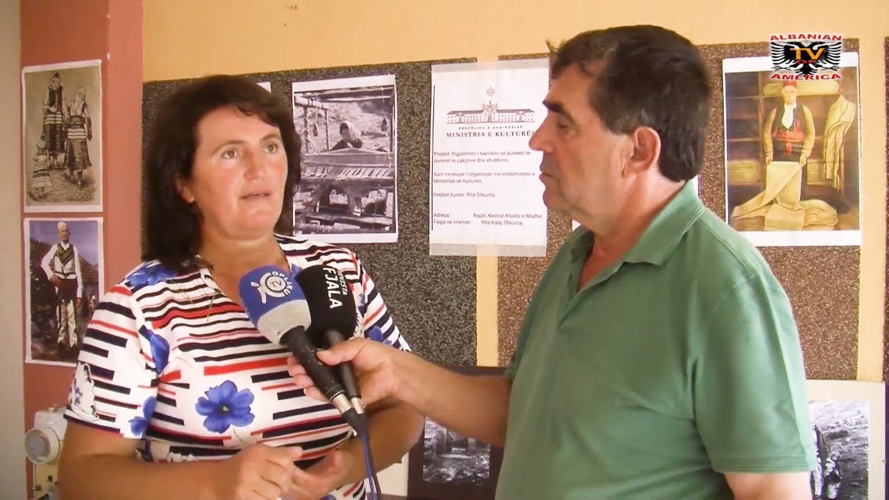 Interviste me Rita Kalaj Shkurtaj per ruajtjen e punimeve të çakshirave dhe  xhubletave - YouTube