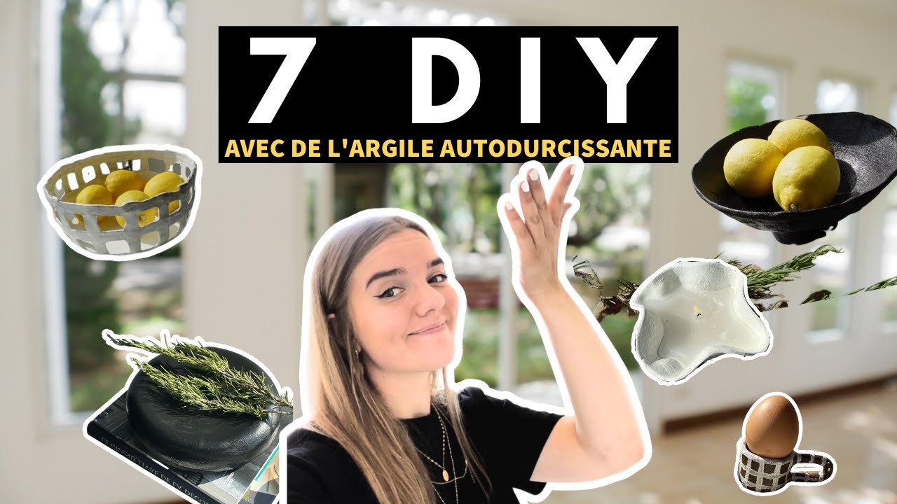 7 DIY AVEC DE L'ARGILE AUTODURCISSANTE 