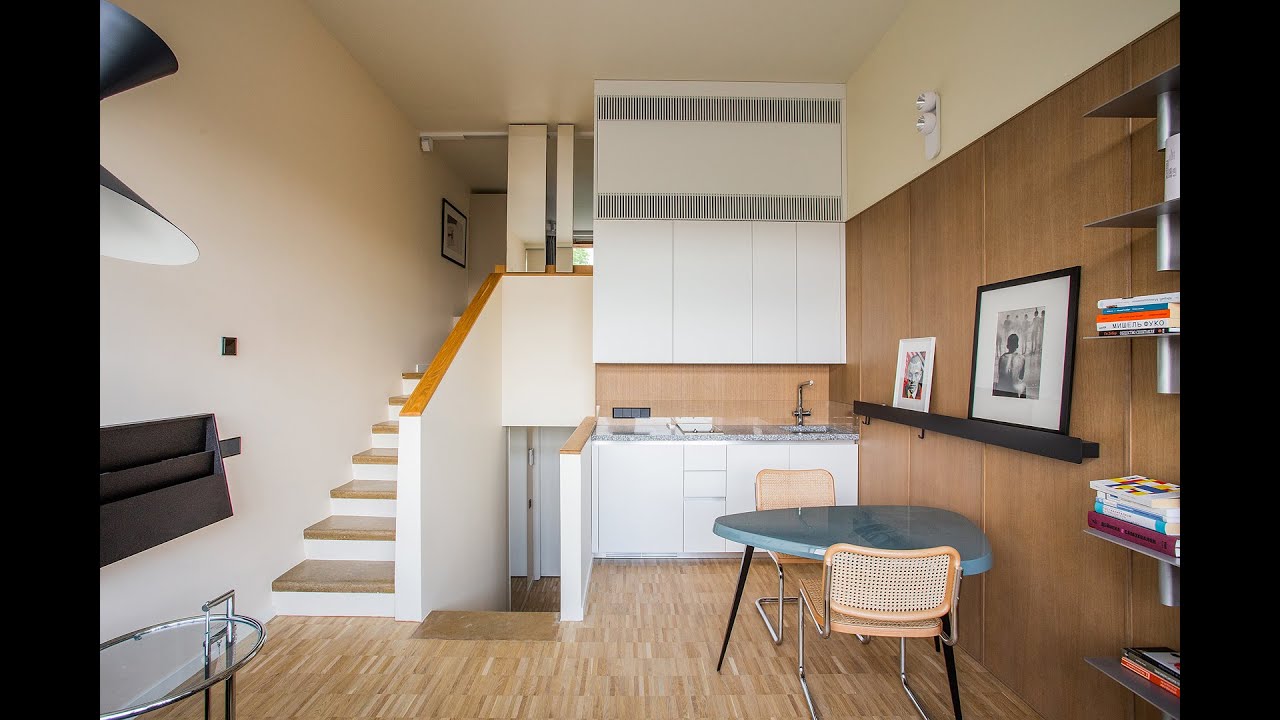 Лаконичный комфорт: 34 кв.м в аренду. 1 комната. ЖК Наркомфин - YouTube