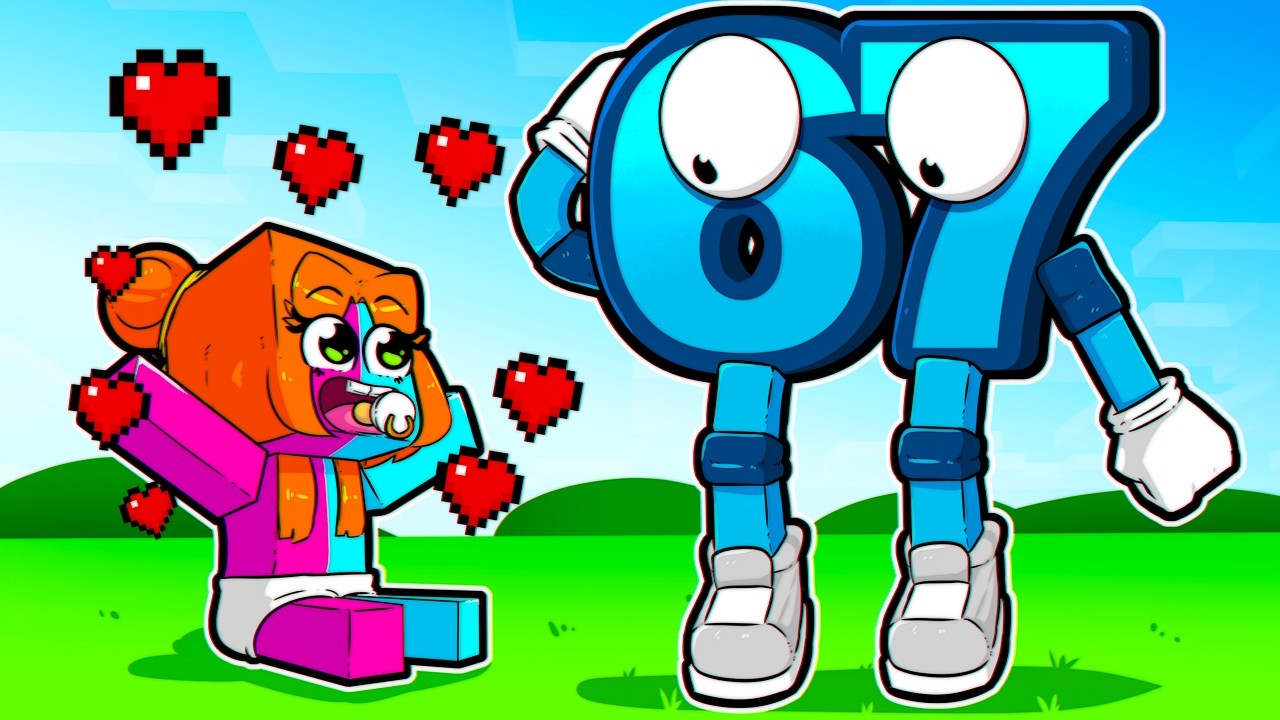 Fui Adotada por uma Família de Brainrots Secretos no Minecraft