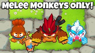 Can We Beat CHIMPS With Only Melee Monkeys?