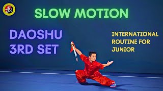 Daoshu (3rd set) in Slow motion, International Routine for Junior