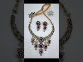 Antique Gold Finish Kundan Doublet Necklace Set