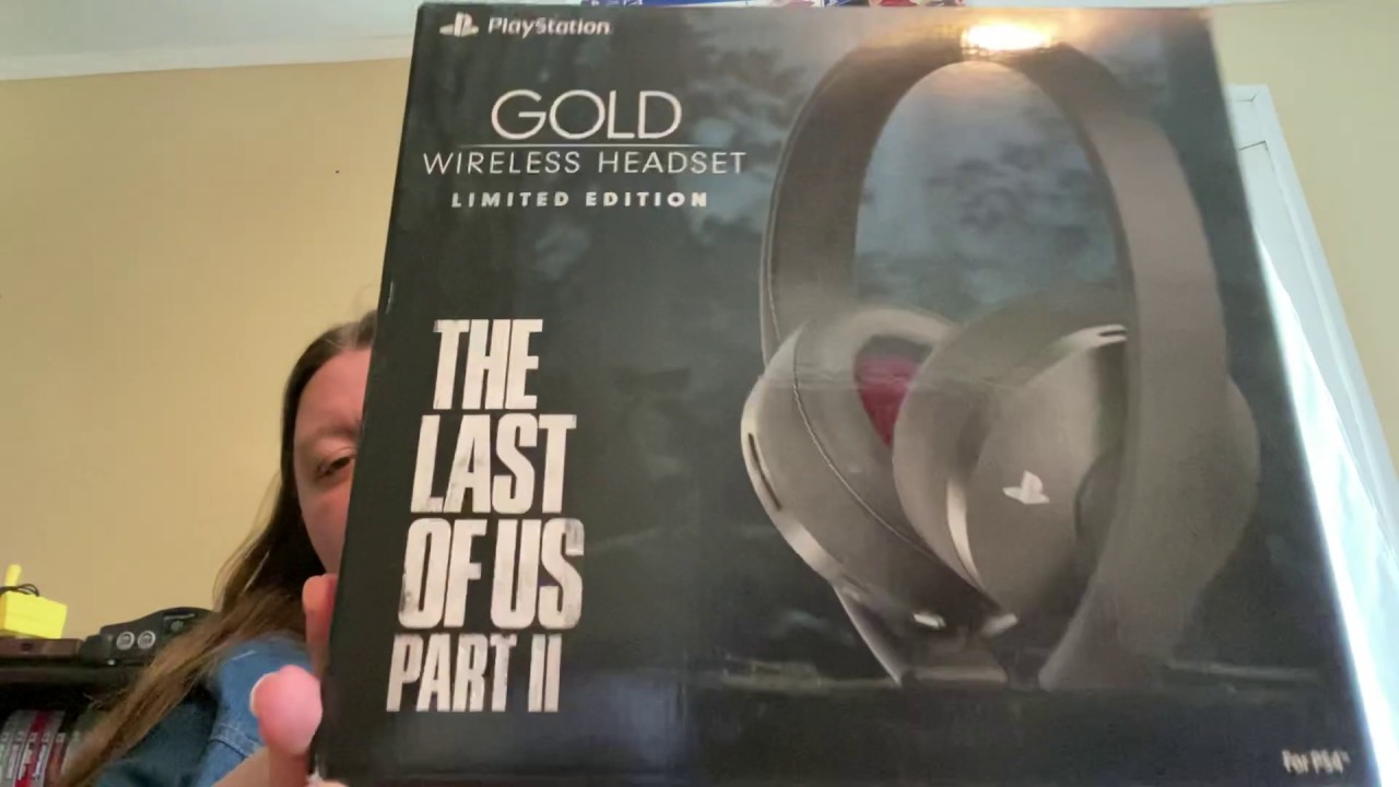 Last of Us Part 2 Limited edition PS4 Gold Wireless headset unboxing YouTube