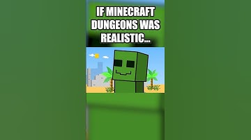 if minecraft dungeons was realistic #minecraft #shorts