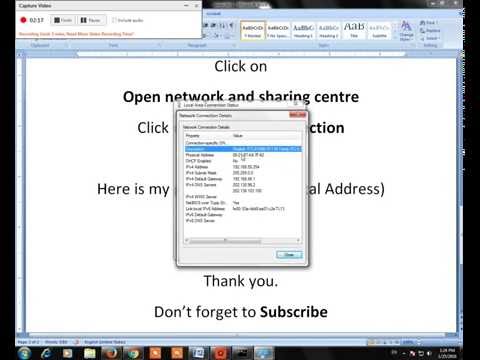 How To Find Computer's Mac ID Physical Address Windows Xp, Windows 7, Windows 8.1 Or Windows 10