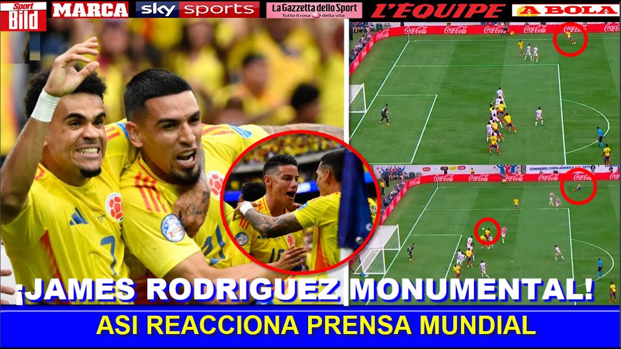 🔥 ASI REACCIONA PRENSA MUNDIAL a VICTORIA de COLOMBIA vs PARAGUAY COPA ...