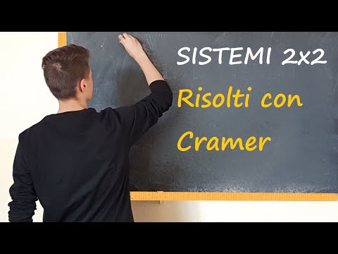 Sistemi di equazione - Metodo di Cramer