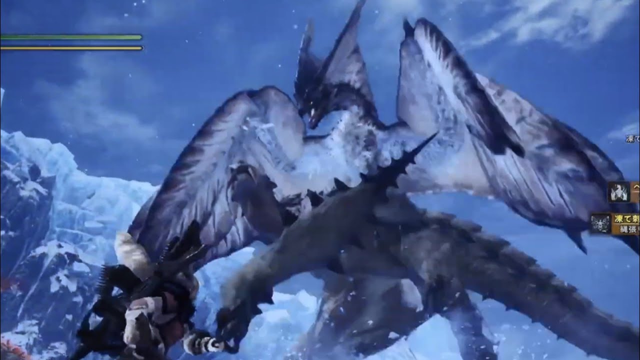 Mhwi 縄張り争い 凍て刺すレイギエナvsベリオロス モンスターハンターワールド アイスボーン Monster Hunter World Iceborn モンハン Youtube
