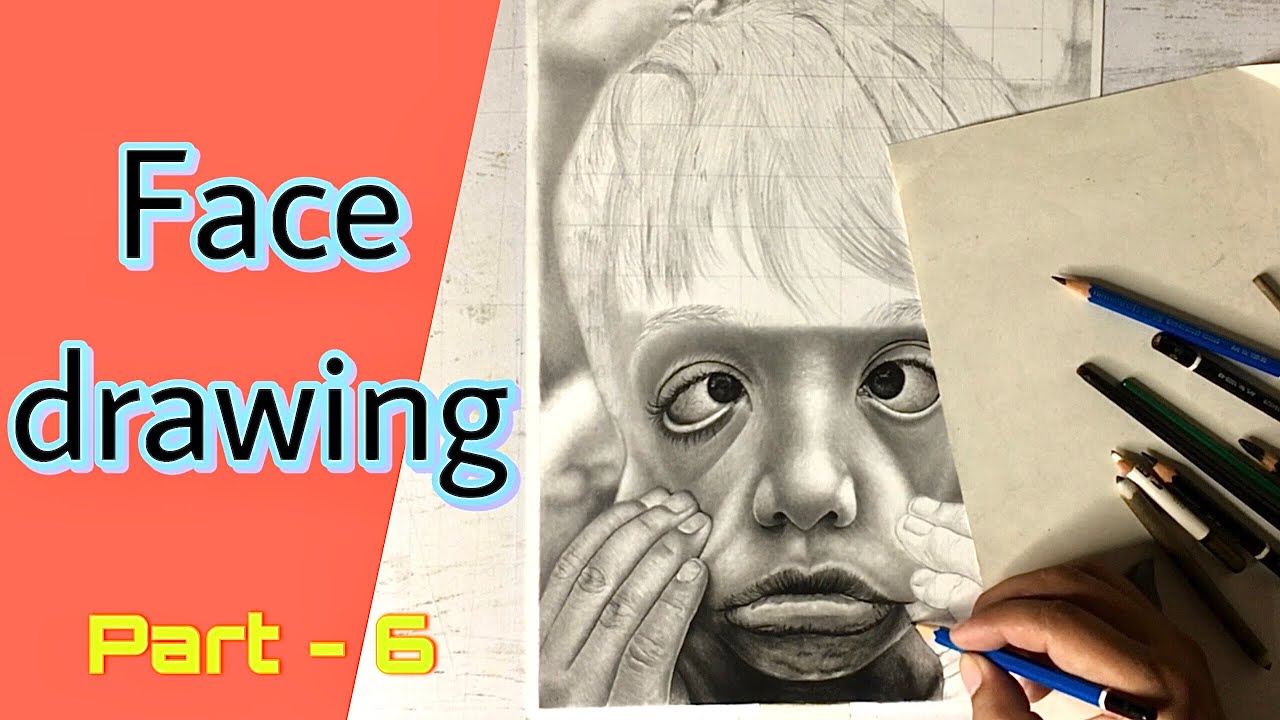 Hand shading / light and shade / face drawing / part - 6