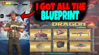 OPEN ALL DRAGON 🐉 BLUEPRINT 🥶 & GAMEPLAY VEDIO NEW GUN CHARLIE 🔥🥳