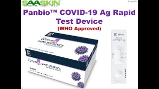 Abbott Panbio COVID-19 Ag Rapid Test Device  ( WHO Approved )