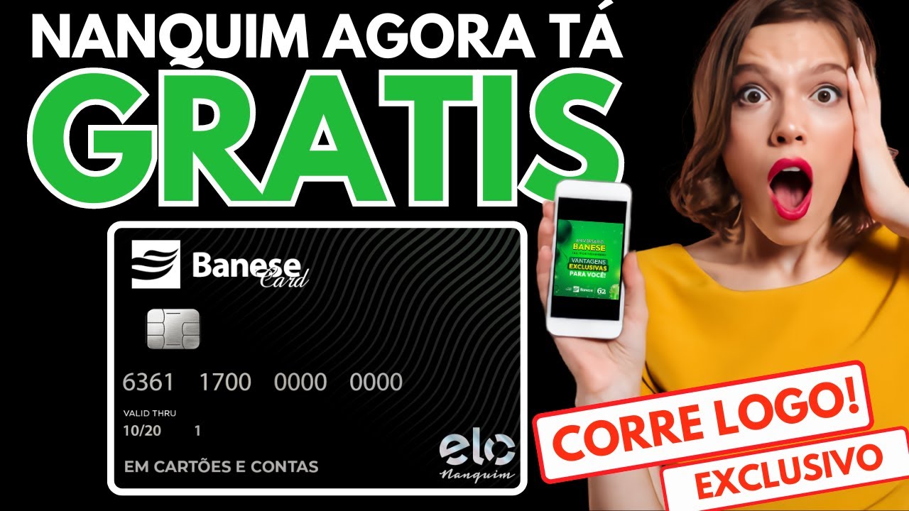 CORRE O BANESE CARD ENLOUQUECEU DE VEZ E TÁ LIBERANDO O ELO NANQUIM COM ANUIDADE GRÁTIS! CONFIRA!
