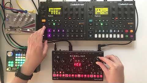Techno on Elektron Digitakt, Digitone, Erica Synths Bassline DB-01, Empress Reverb, ZOIA