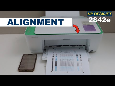 HP DeskJet 2842e Printhead Alignment !