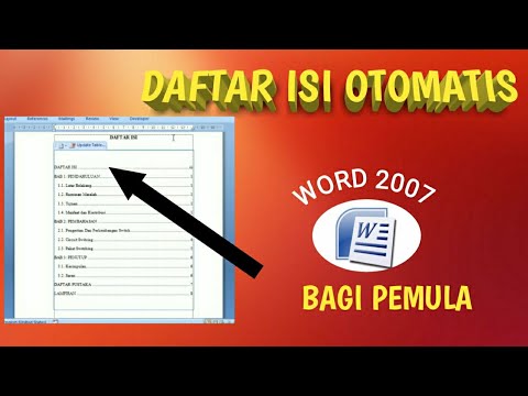 Cara Membuat Daftar Isi Dan Halaman Di Word 2007