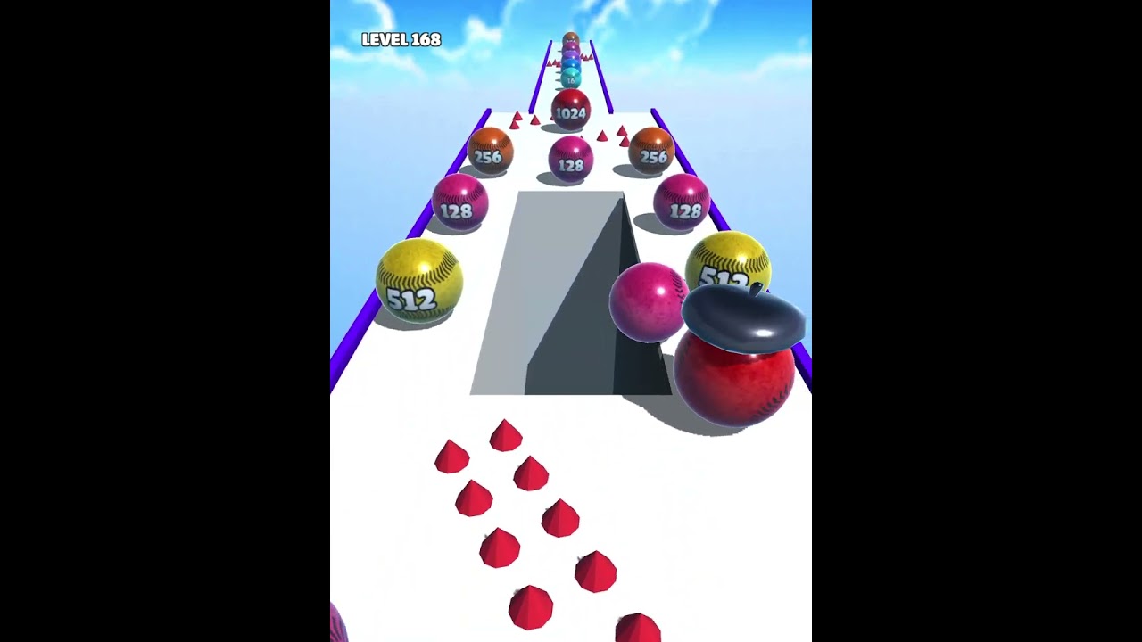 Ball Merge 2048 - All Levels Gameplay 