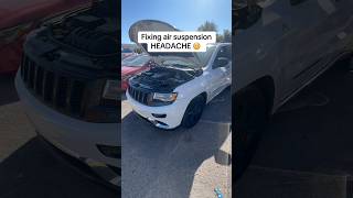 2014 jeep grand Cherokee air suspension problem fixed. Must have scan tool for special functions