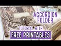 Accordion folder tutorial  all the printables for free  forgotten library theme