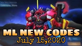 LATEST REDEEMABLE CODES ! CLAIM YOURS NOW || JULY 15,2020 || 100% LEGIT ~ Mobile Legends