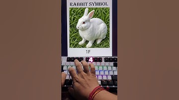 rabbit symbol in MS Word shortcut key rabbit 🐇🐰
