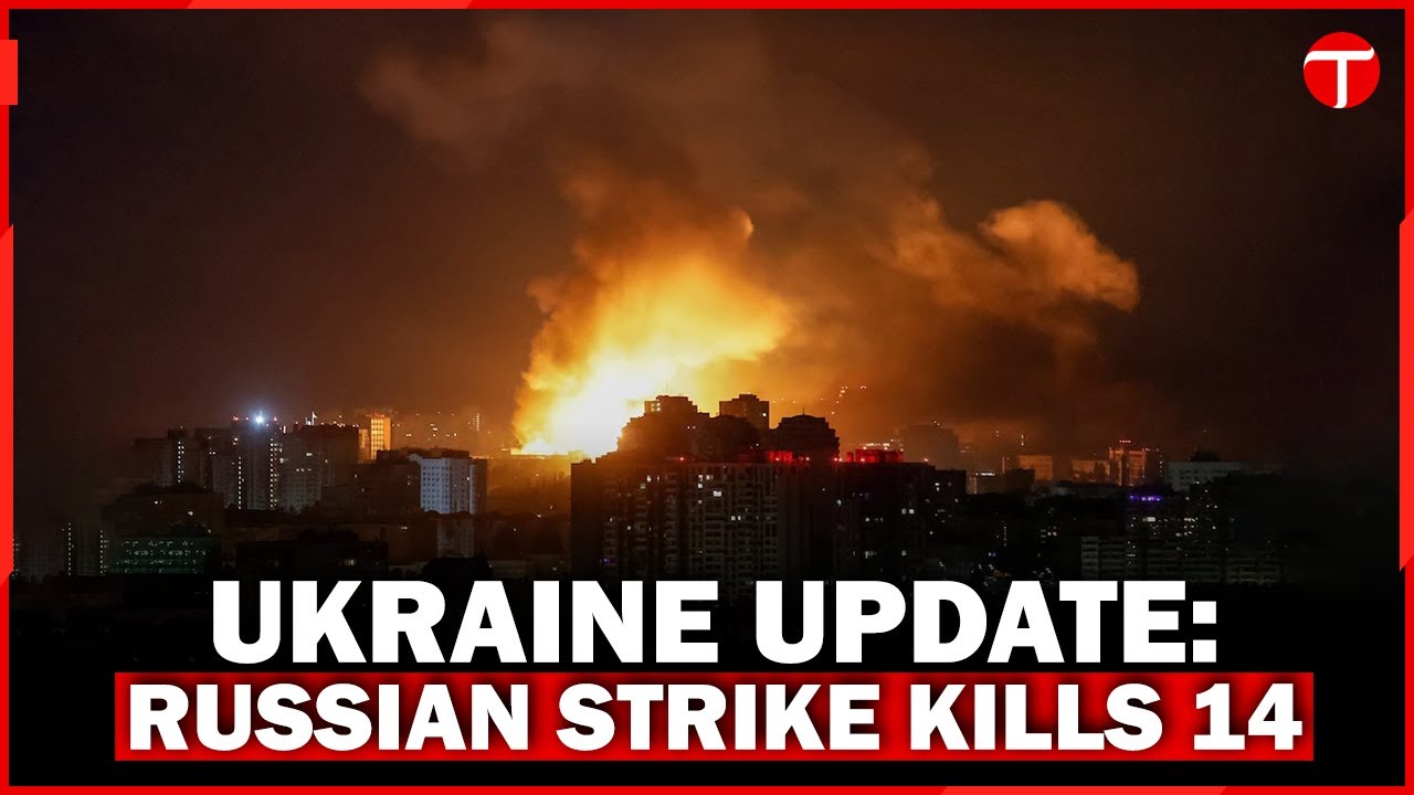 Russian strike on Kyiv kills 14 and injures dozens in one of the largest bombardments