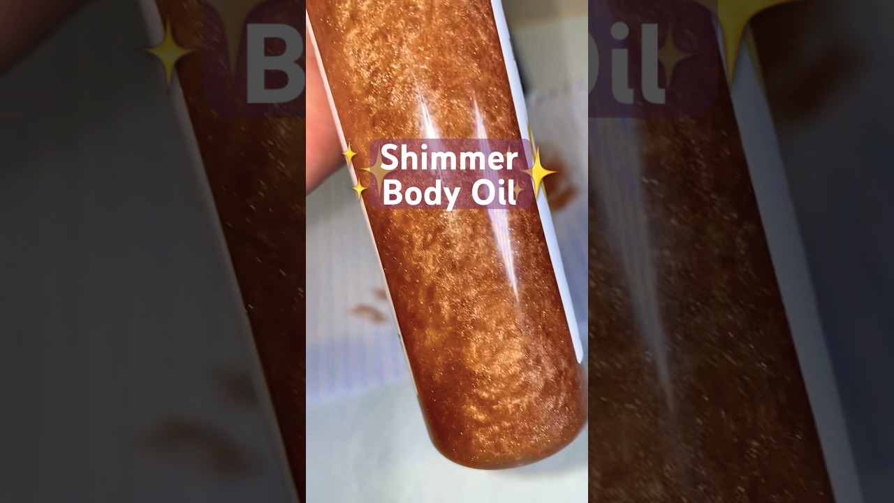 Изготовление мерцающего масла для тела 