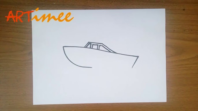 How to Draw a Speedboat - HelloArtsy